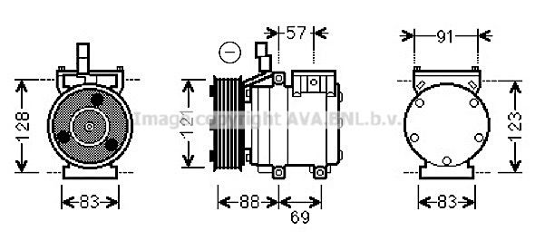 AVA QUALITY COOLING Kompresors, Gaisa kond. sistēma HYAK258